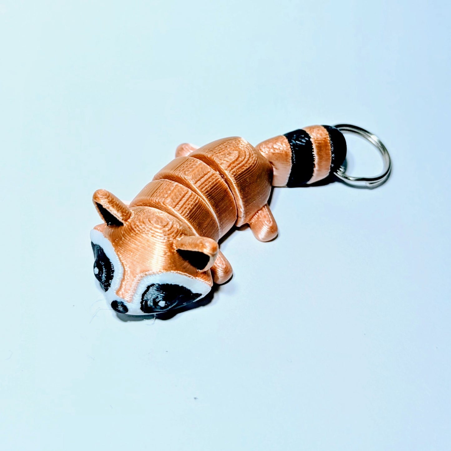 Articulated Flex Raccoon Keyring