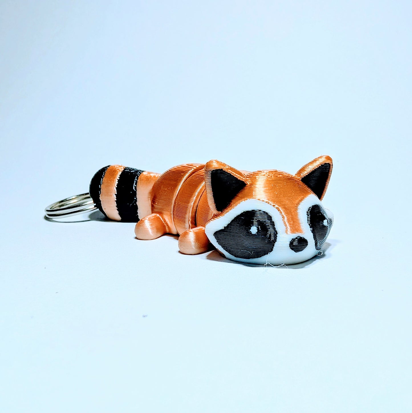 Articulated Flex Raccoon Keyring