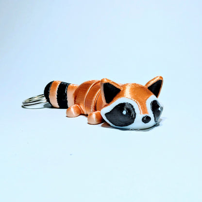 Articulated Flex Raccoon Keyring