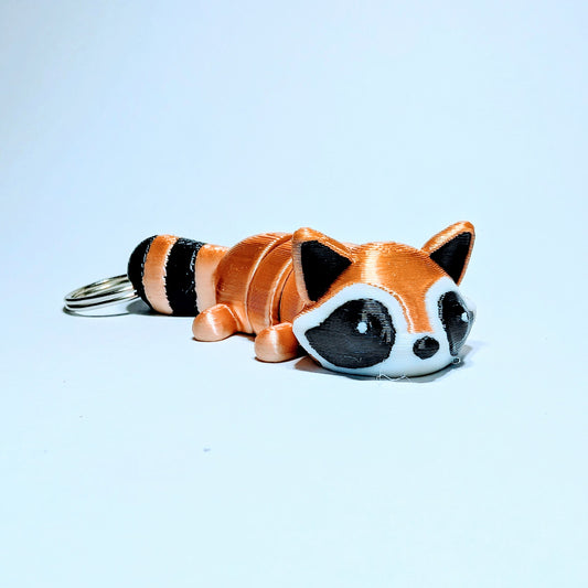 Articulated Flex Raccoon Keyring